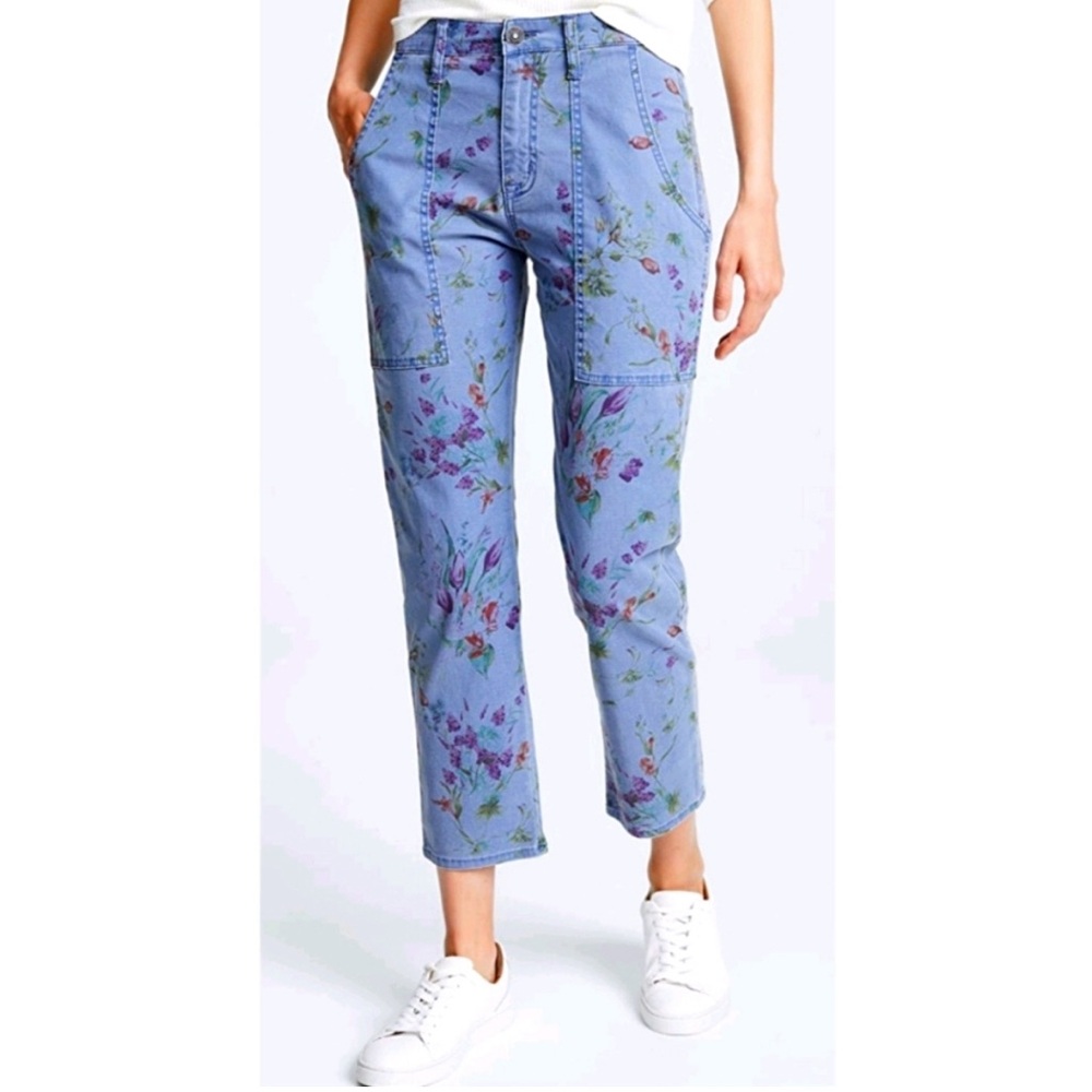 Hudson The Leverage High Rise Ankle Cargo Jeans 29